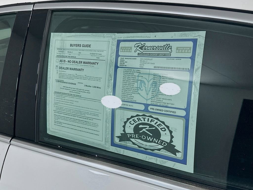 Used 2023 Chevrolet Malibu LT image 37