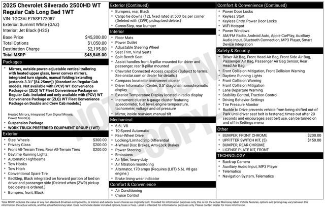 New 2025 Chevrolet Silverado 2500 W/T image 26