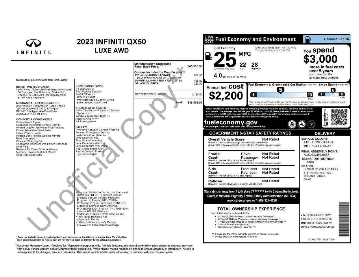 Used 2023 INFINITI QX50 Luxe image 4