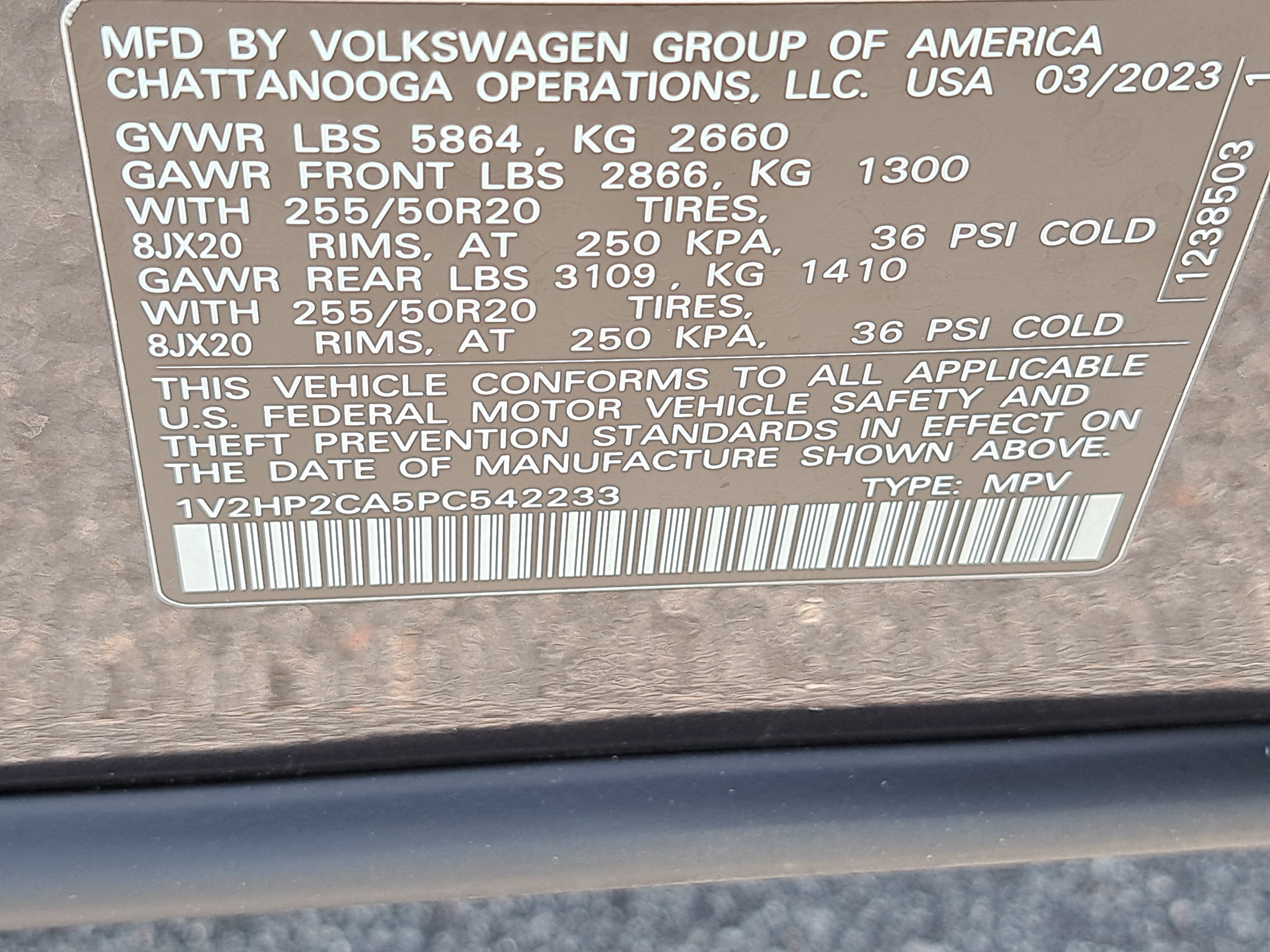 Used 2023 Volkswagen Atlas SE AWD/4WD image 33