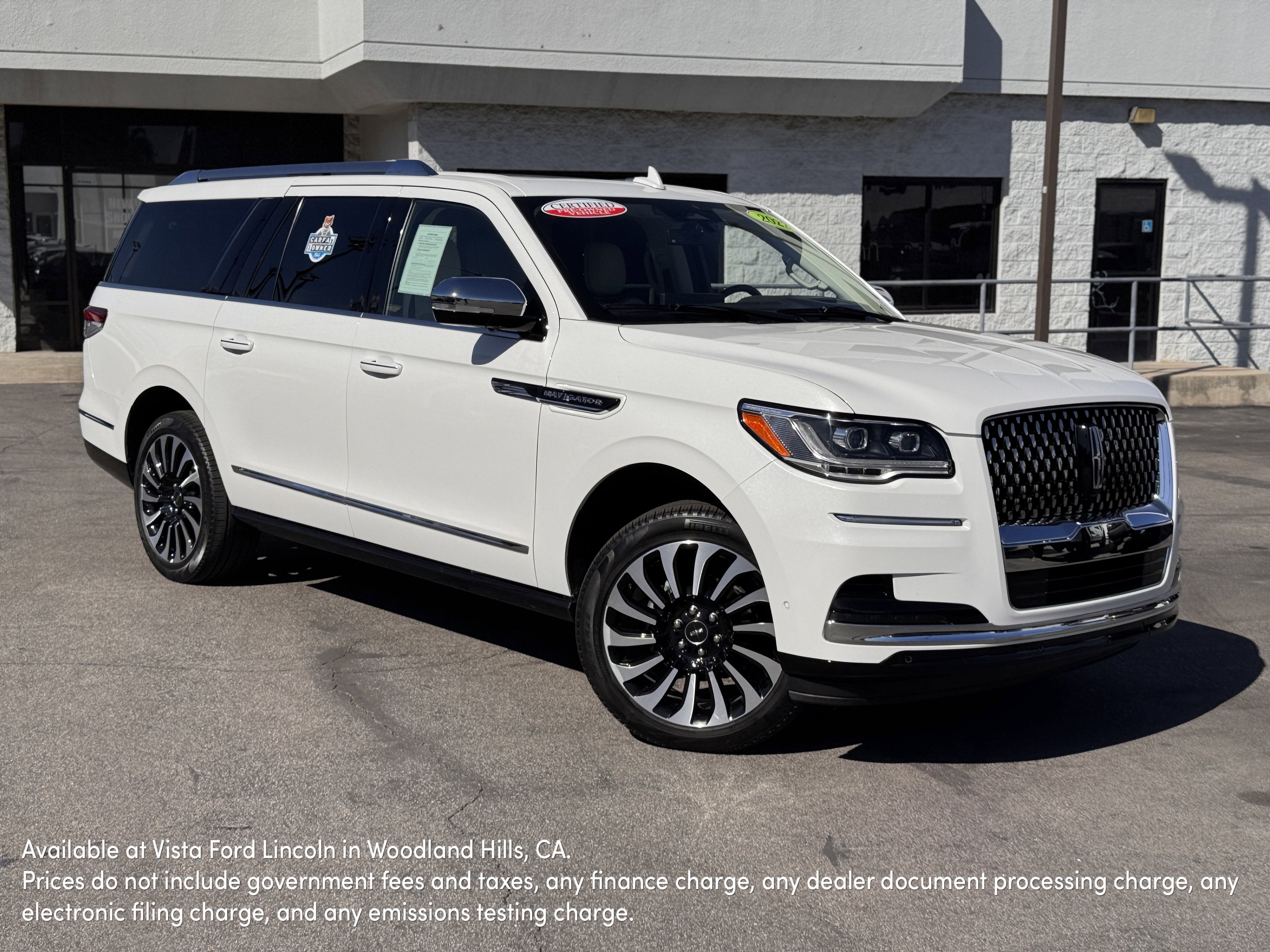 Certified 2022 Lincoln Navigator L Black Label