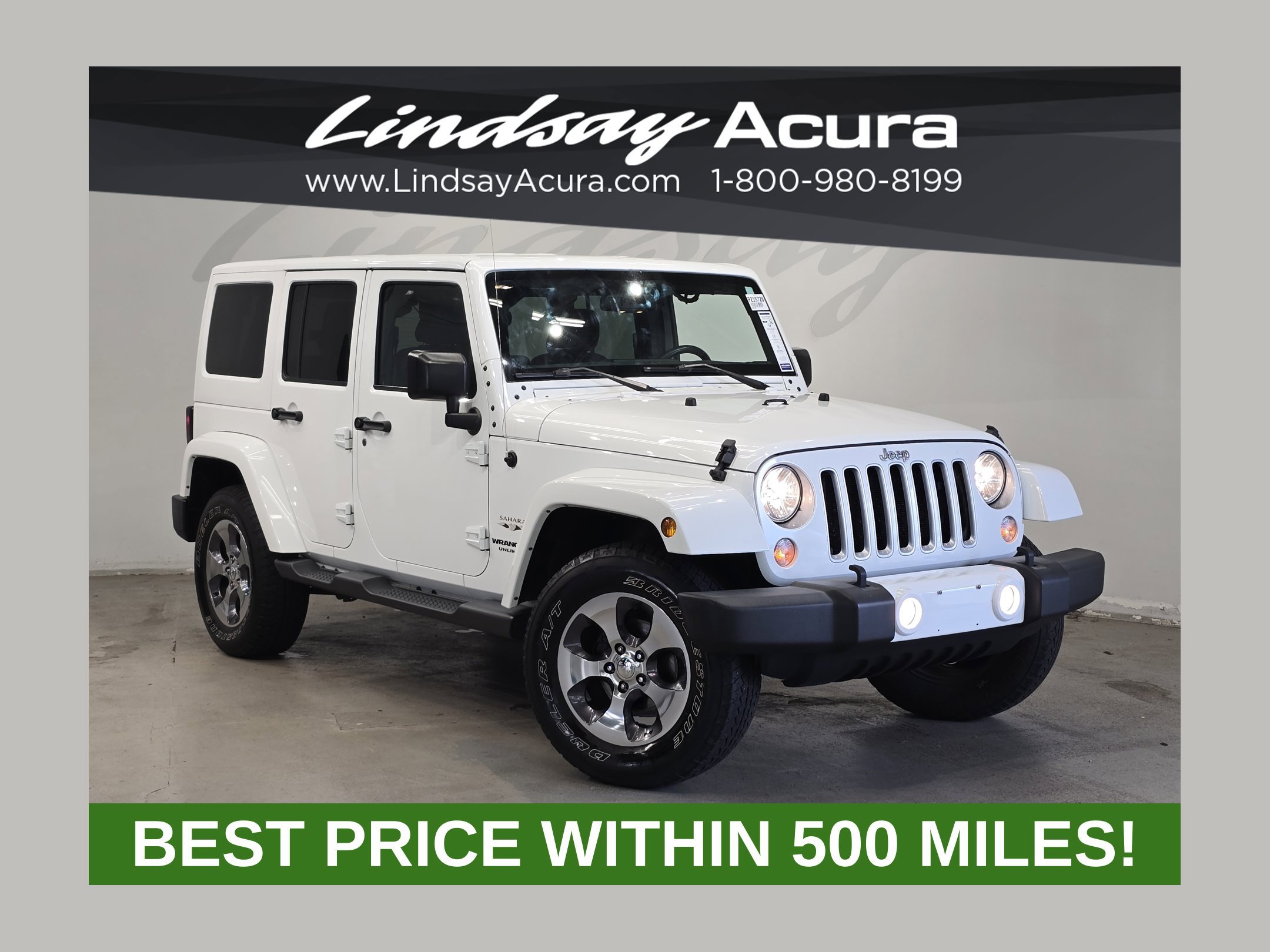 Used 2016 Jeep Wrangler Unlimited Sahara w/ Max Tow Package AWD/4WD image 1