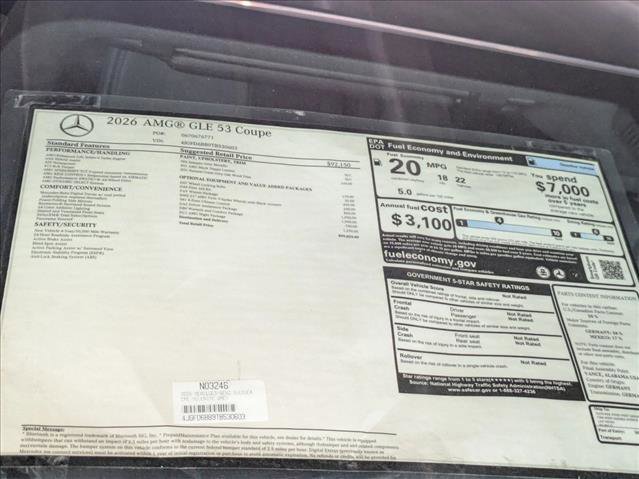New 2026 Mercedes-Benz GLE 53 AMG 4MATIC Coupe image 19