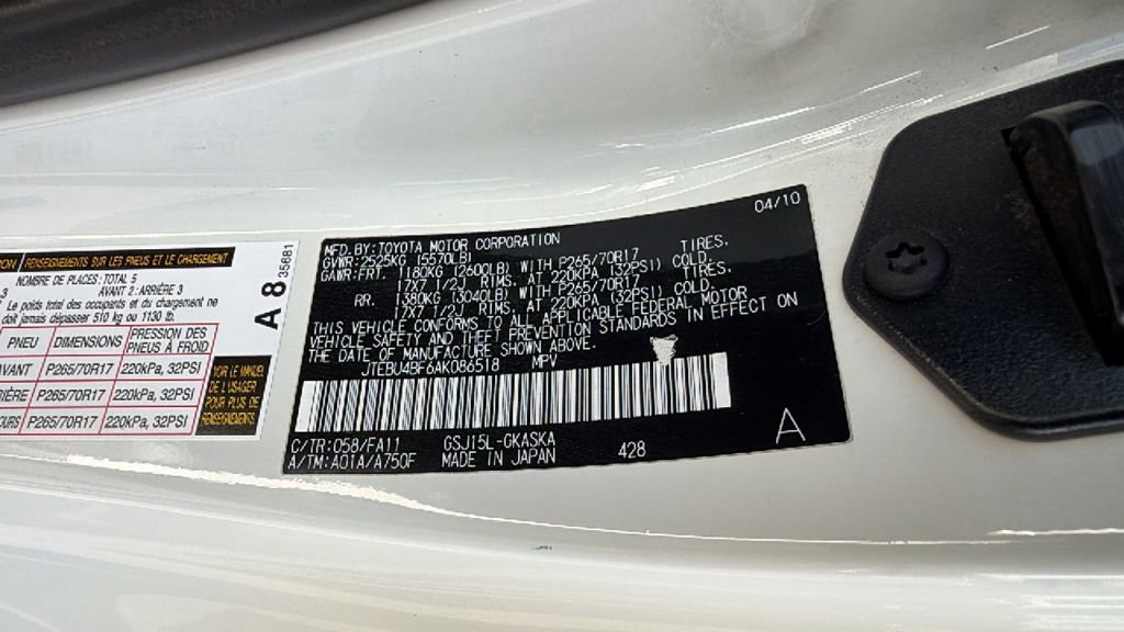 Used 2010 Toyota FJ Cruiser 4WD image 30