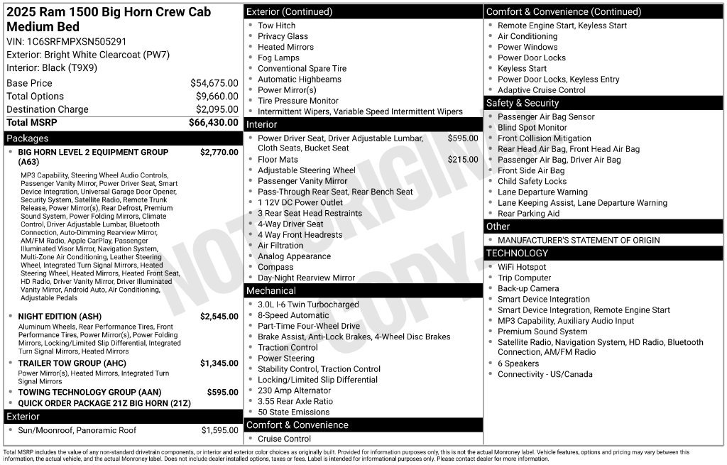 Certified 2025 RAM 1500 Big Horn AWD/4WD image 5