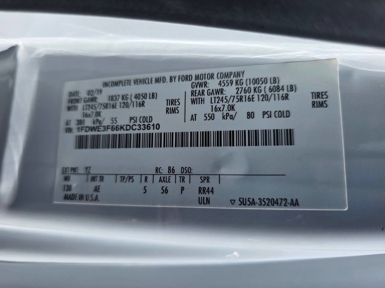 Used 2019 Ford E-350 and Econoline 350 Super Duty w/ Power Windows & Locks Group image 26