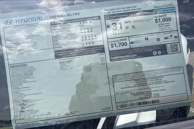 New 2025 Hyundai Kona SEL image 13