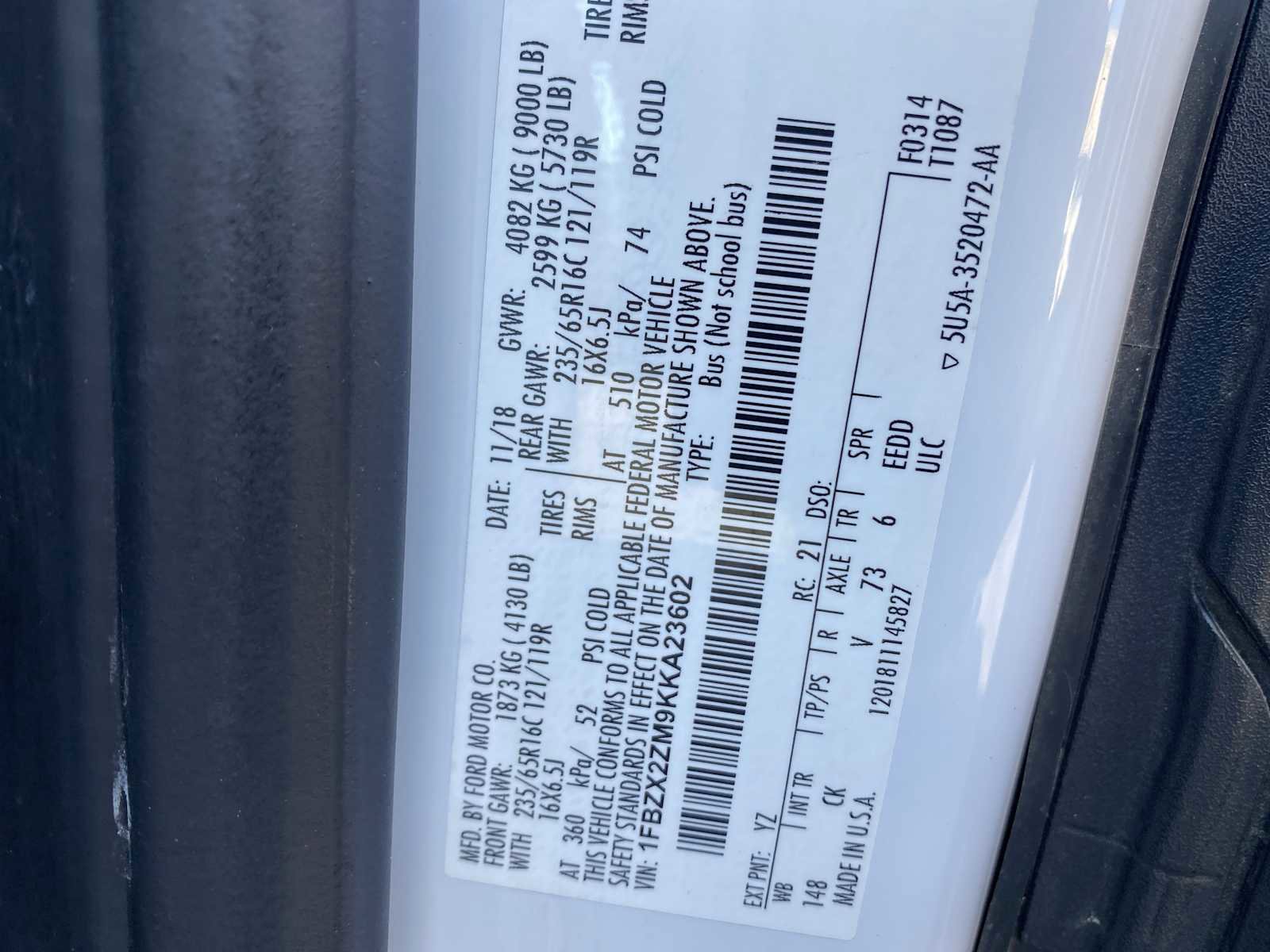 Used 2019 Ford Transit 350 XLT image 29