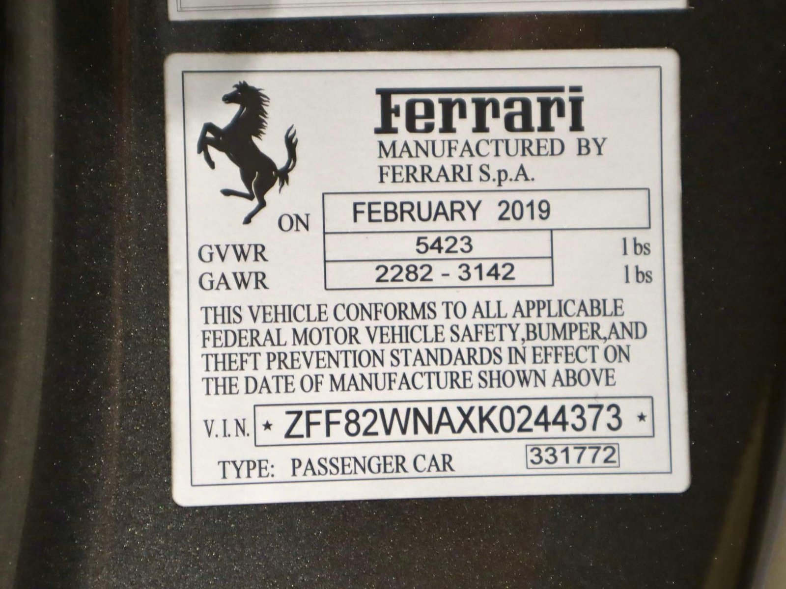 Certified 2019 Ferrari GTC4Lusso AWD/4WD image 42