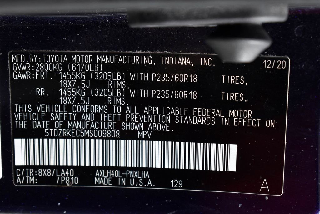 Used 2021 Toyota Sienna Limited image 13