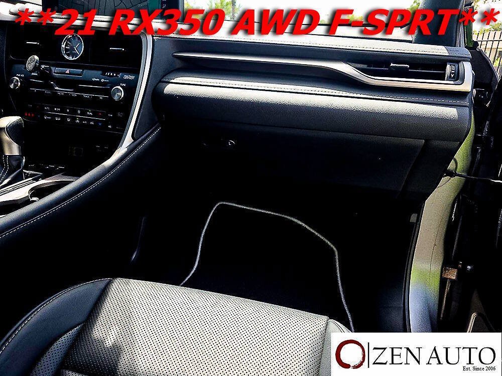Used 2021 Lexus RX 350 F Sport w/ Cold Area Package (CT) AWD/4WD image 13