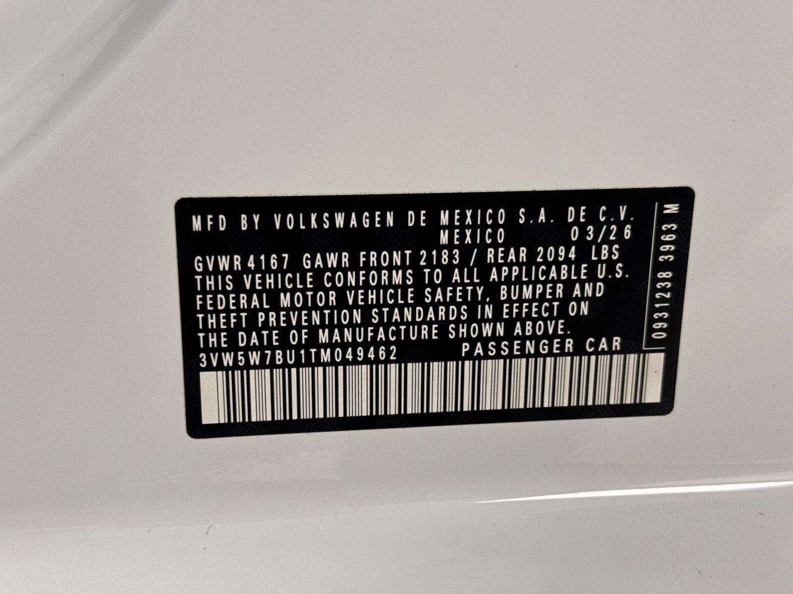 New 2026 Volkswagen Jetta S image 25