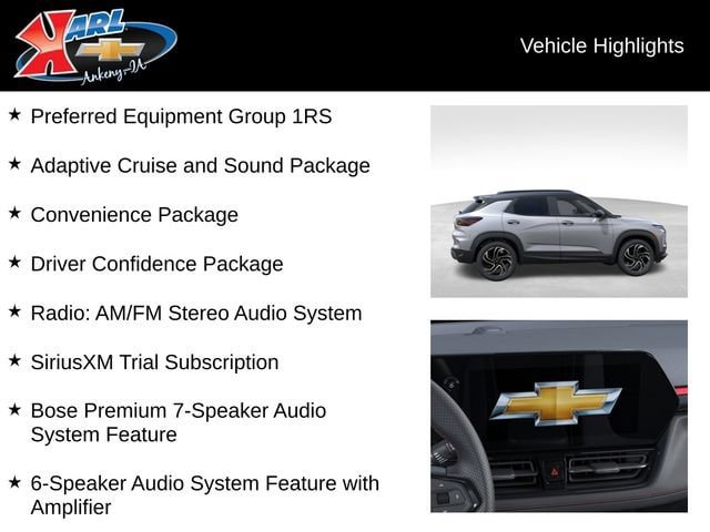 New 2026 Chevrolet TrailBlazer RS w/ Convenience Package AWD/4WD image 3