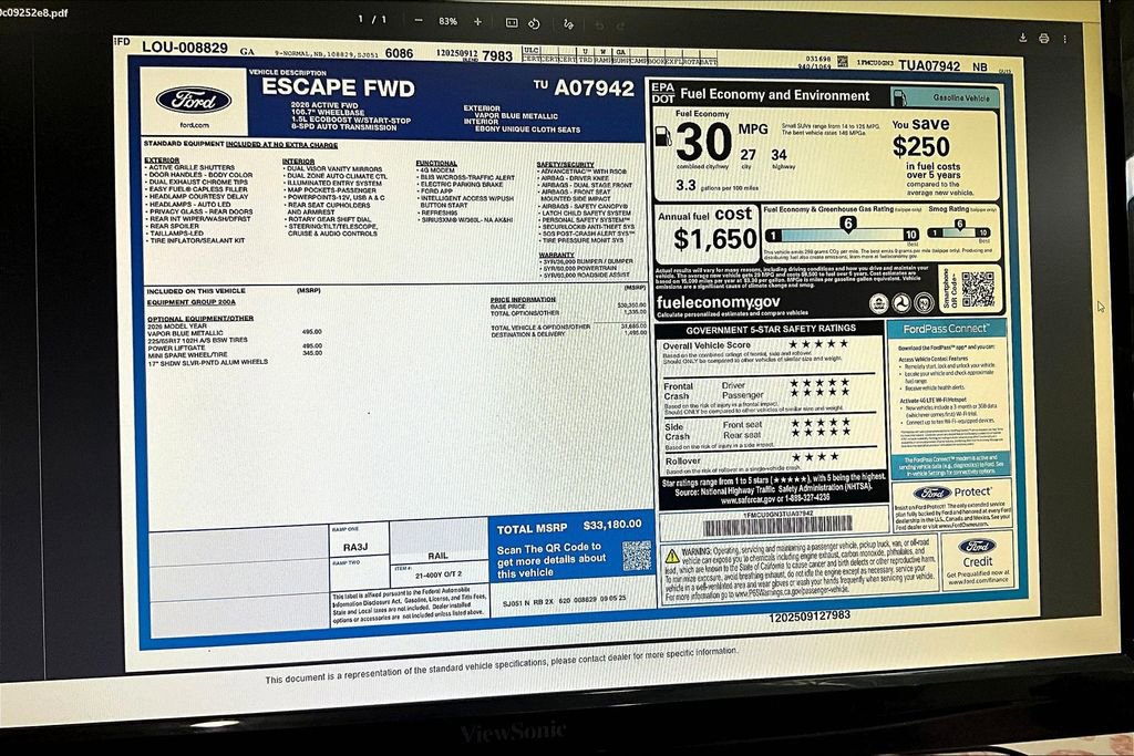 New 2026 Ford Escape Active FWD image 14