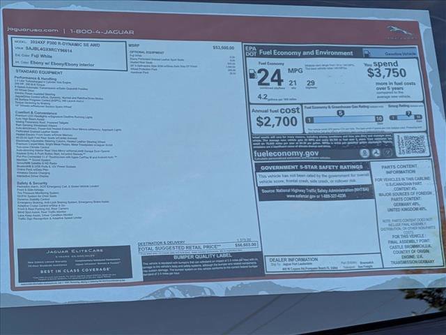 New 2024 Jaguar XF R-Dynamic SE image 17