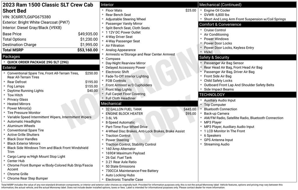 Used 2023 RAM 1500 Classic SLT AWD/4WD image 5