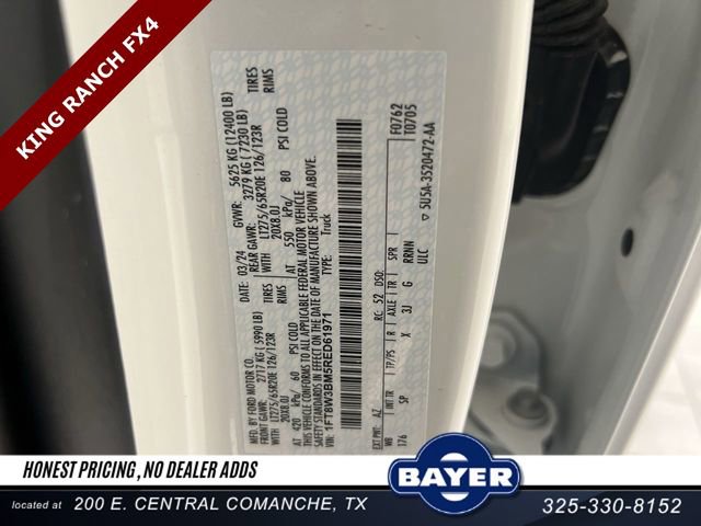 Certified 2024 Ford F350 King Ranch w/ Chrome Package image 30