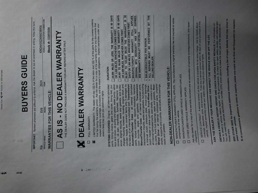 Used 2024 Kia EV9 Light image 10