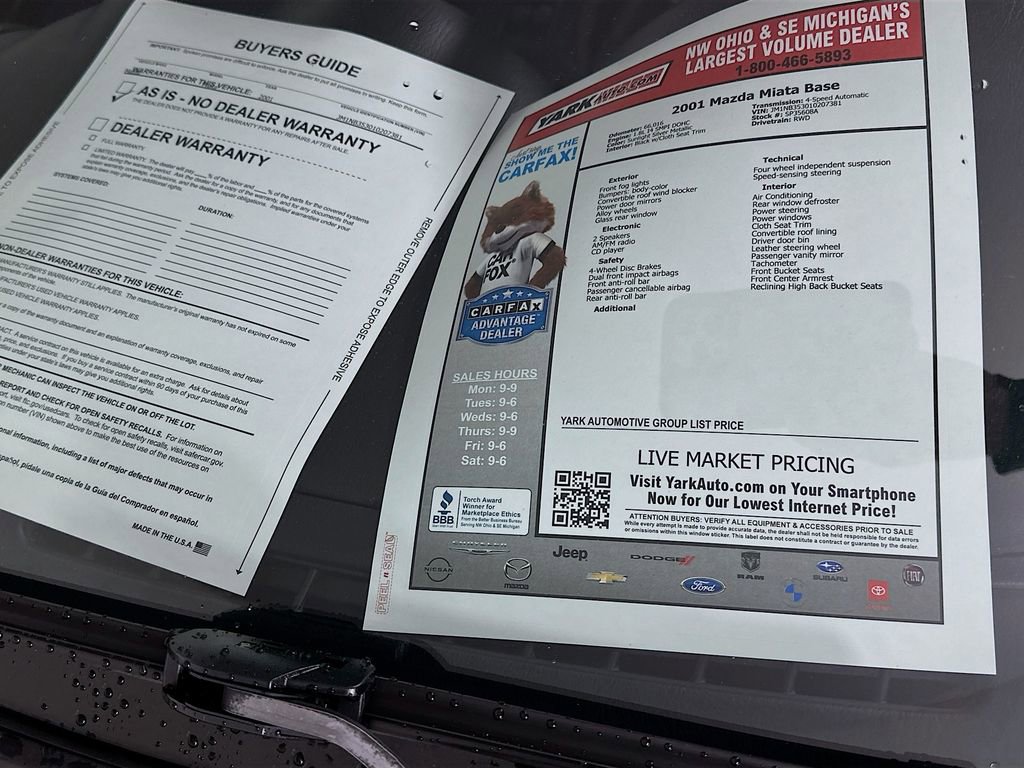 Used 2001 MAZDA MX-5 Miata image 13