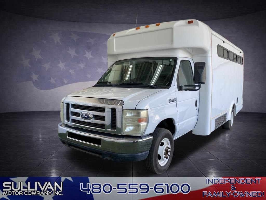 Used 2012 Ford E-450 and Econoline 450 Super Duty w/ Shuttle Bus Prep Pkg image 1