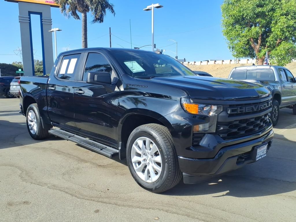Used 2023 Chevrolet Silverado 1500 Custom w/ LPO, Dark Essentials Package RWD image 3