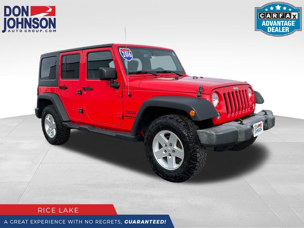 Used 2016 Jeep Wrangler Unlimited Sport w/ Quick Order Package 24S image 1