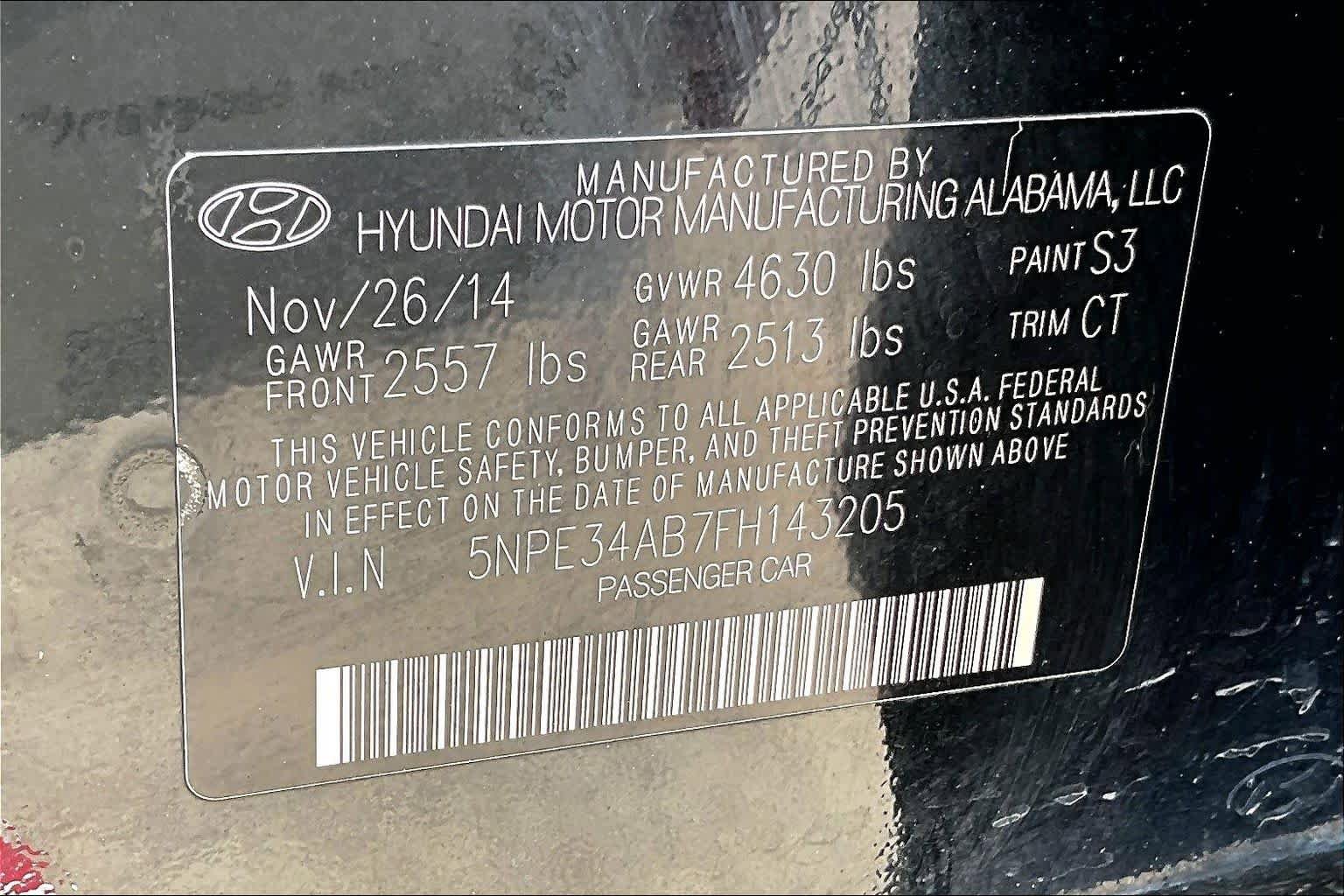 Used 2015 Hyundai Sonata Limited 2.0T FWD image 33