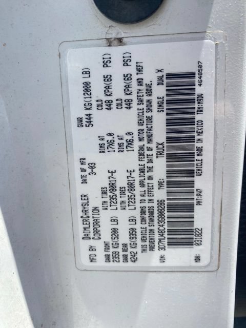 Used 2003 Dodge Ram 3500 Truck SLT AWD/4WD image 19
