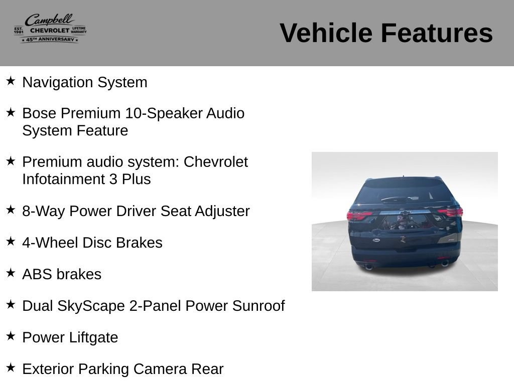 Used 2023 Chevrolet Traverse RS w/ LPO, Floor Liner Package AWD/4WD image 10