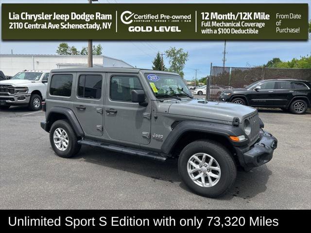 Certified 2021 Jeep Wrangler Unlimited Sport w/ Sun And Sound Package