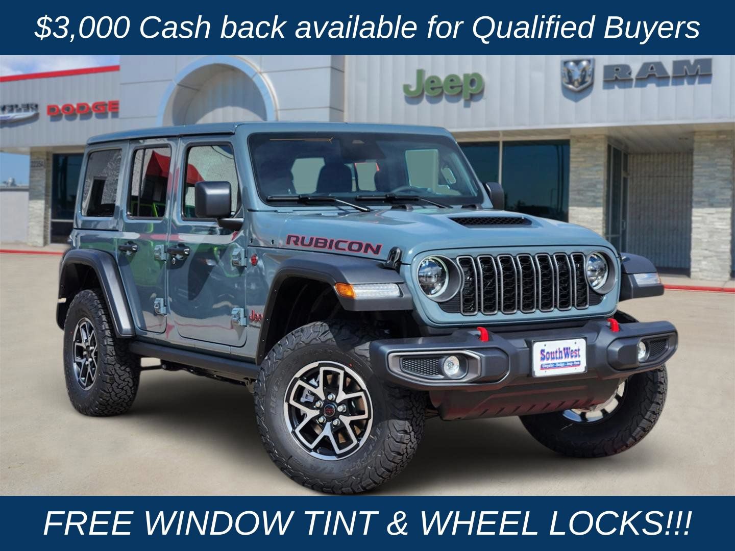 New 2026 Jeep Wrangler Unlimited Rubicon AWD/4WD image 1