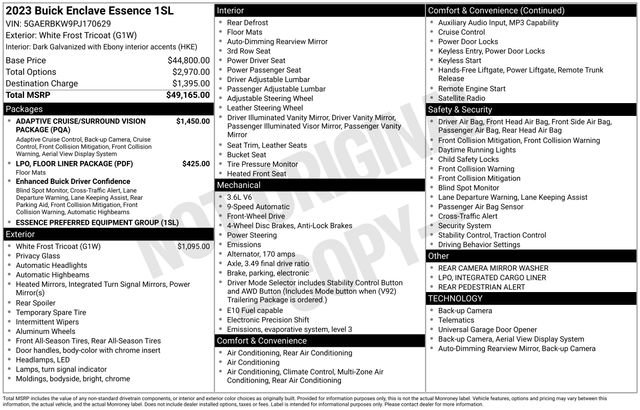 Used 2023 Buick Enclave Essence image 7