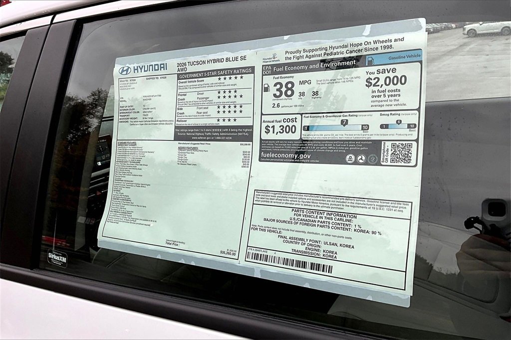 New 2026 Hyundai Tucson Blue SE image 14