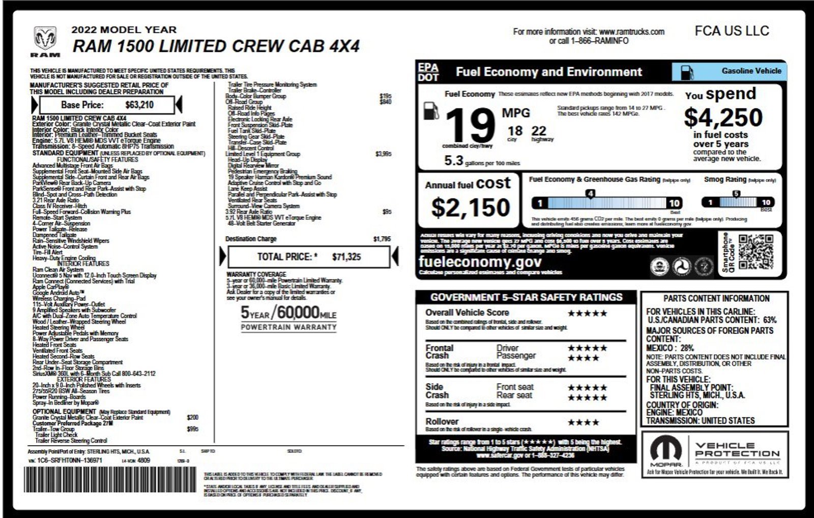 Used 2022 RAM 1500 Limited AWD/4WD image 3