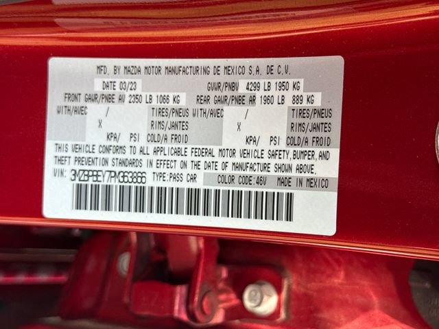 Certified 2023 MAZDA MAZDA3 2.5 Turbo Sedan w/Premium Plus AWD/4WD image 19