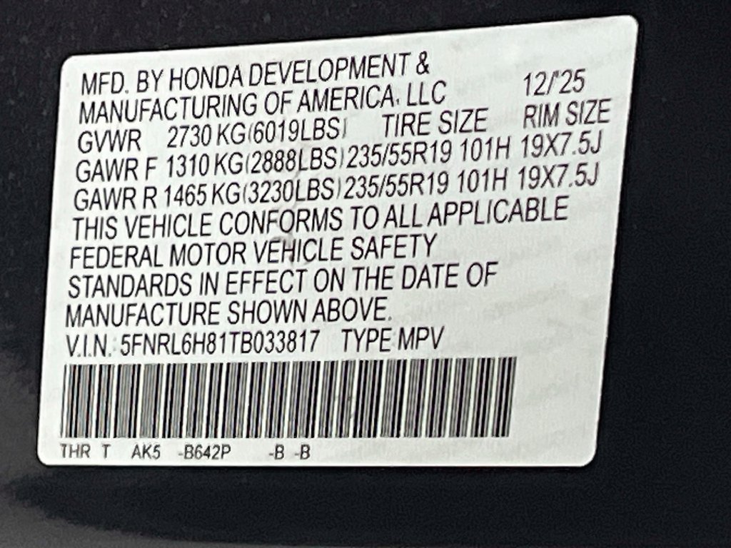 Used 2026 Honda Odyssey Touring image 35