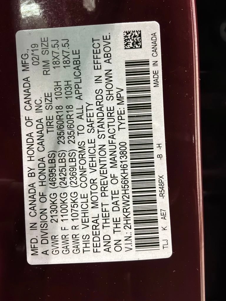 Certified 2019 Honda CR-V EX image 35