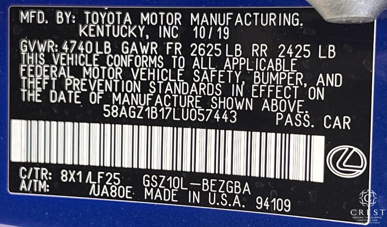 Used 2020 Lexus ES 350 F Sport FWD image 33