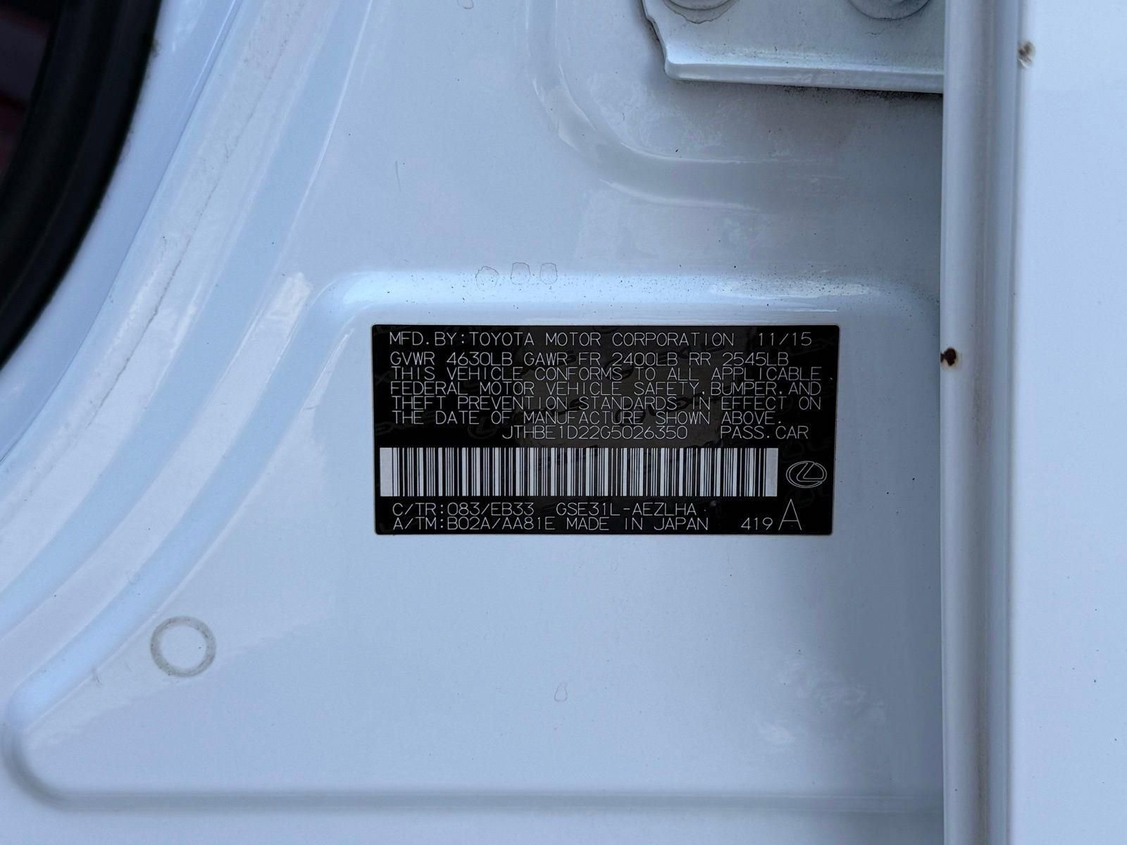 Used 2016 Lexus IS 350 w/ F Sport Package image 67