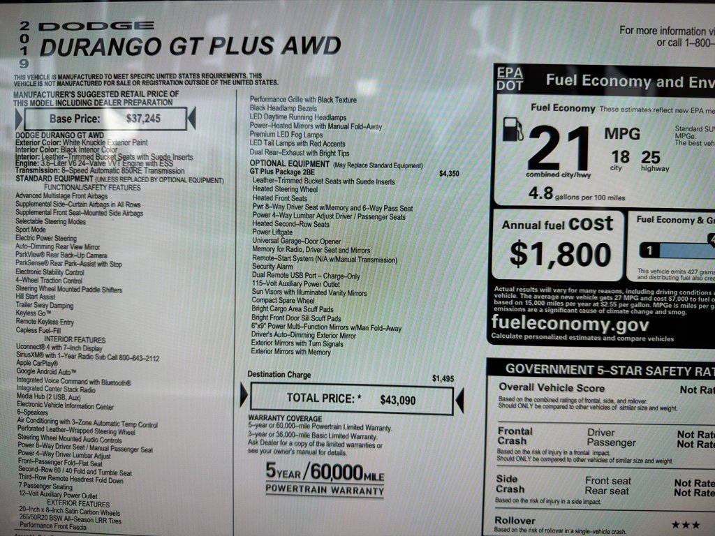 Used 2019 Dodge Durango GT image 23