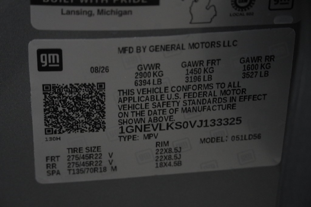 New 2027 Chevrolet Traverse RS w/ LPO, Floor Liner Package AWD/4WD image 43