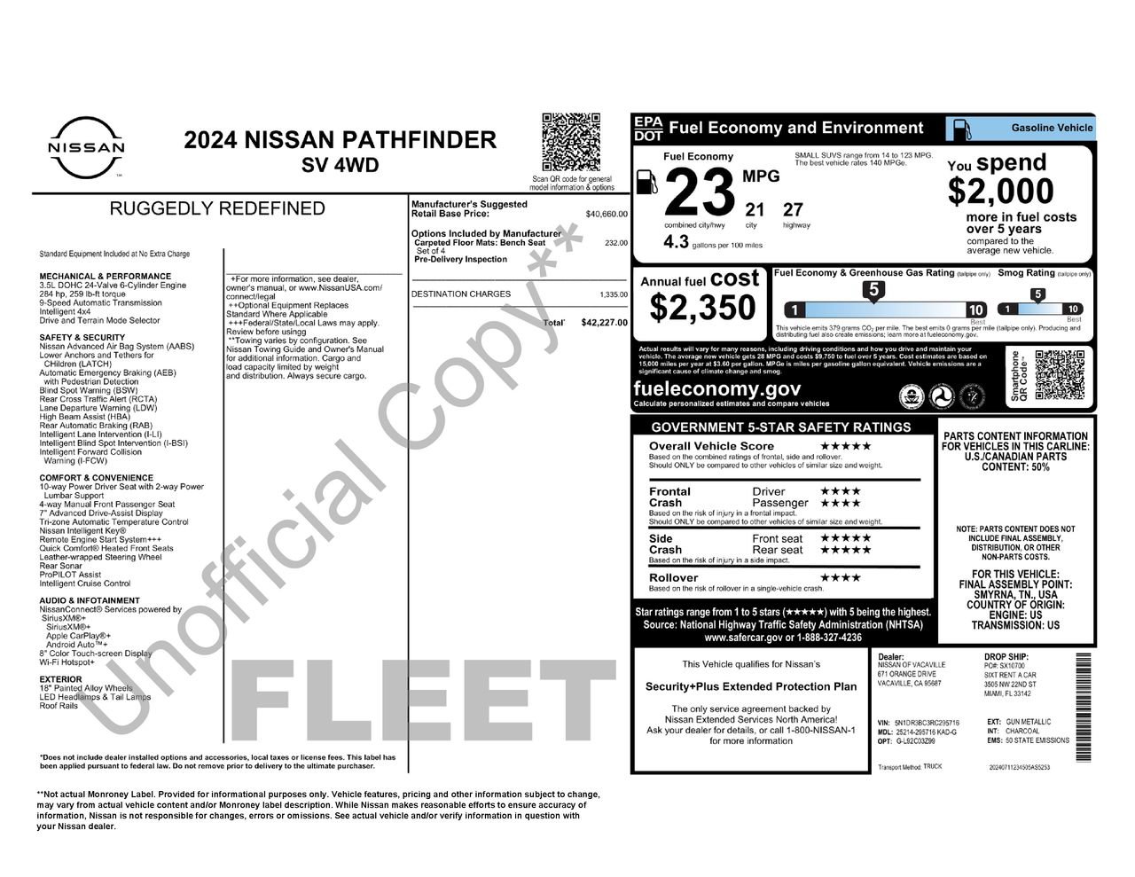 Used 2024 Nissan Pathfinder SV AWD/4WD image 31