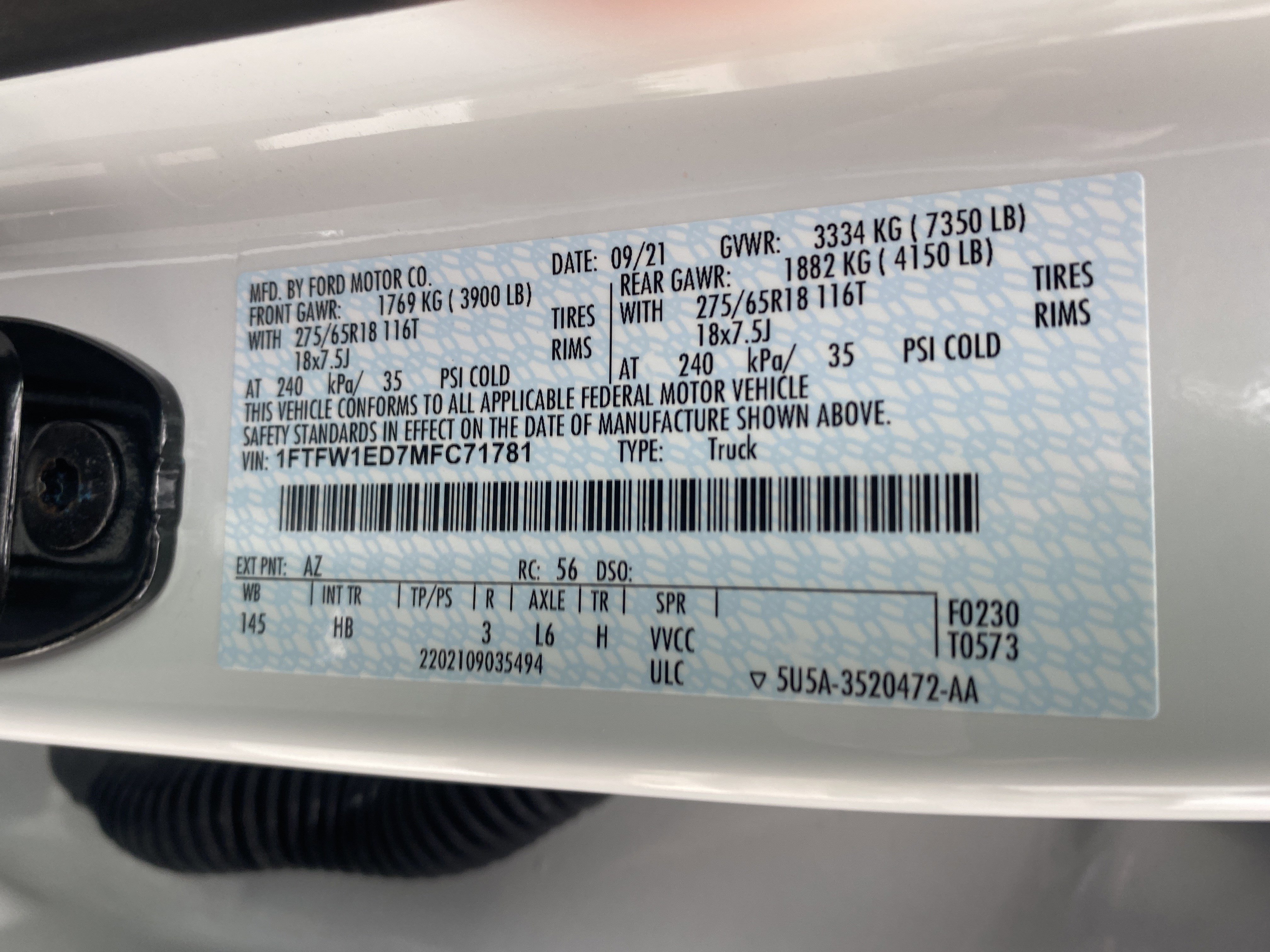 Used 2021 Ford F150 Lariat AWD/4WD image 28