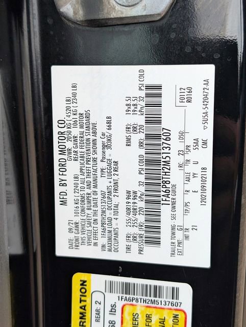 Used 2021 Ford Mustang Coupe w/ Equipment Group 101A image 28