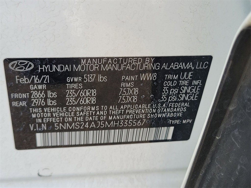 Used 2021 Hyundai Santa Fe SEL image 32