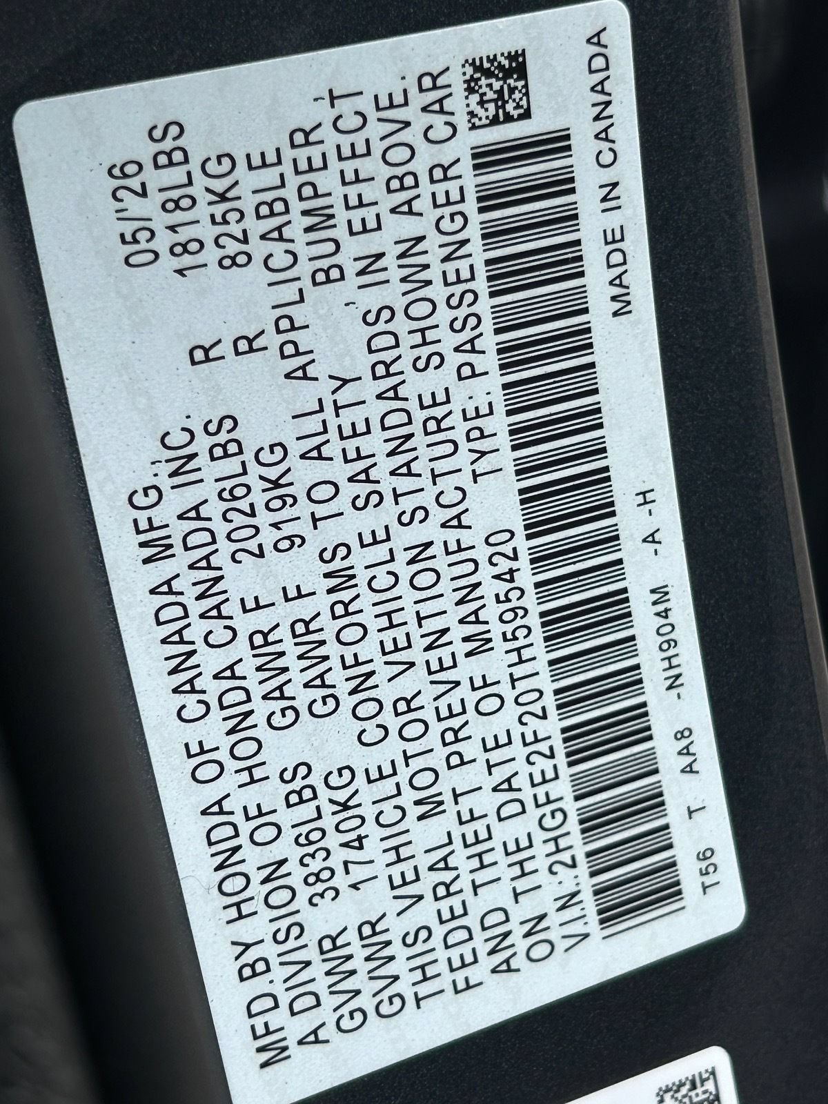 Certified 2026 Honda Civic LX image 32