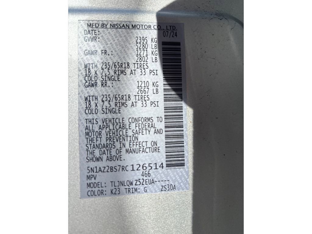 Used 2024 Nissan Murano SV image 16