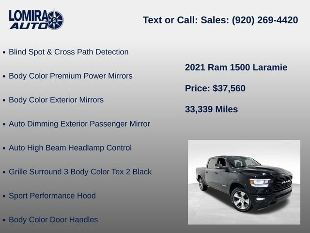 Used 2021 RAM 1500 Laramie AWD/4WD image 39