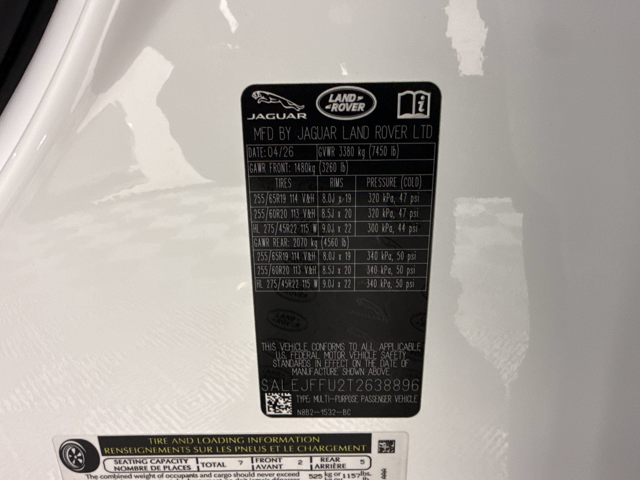 New 2026 Land Rover Defender 130 S AWD/4WD image 19