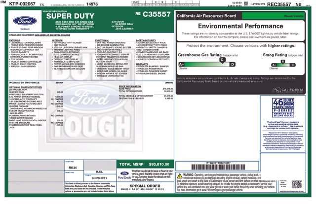Used 2024 Ford F250 King Ranch w/ Chrome Package AWD/4WD image 2